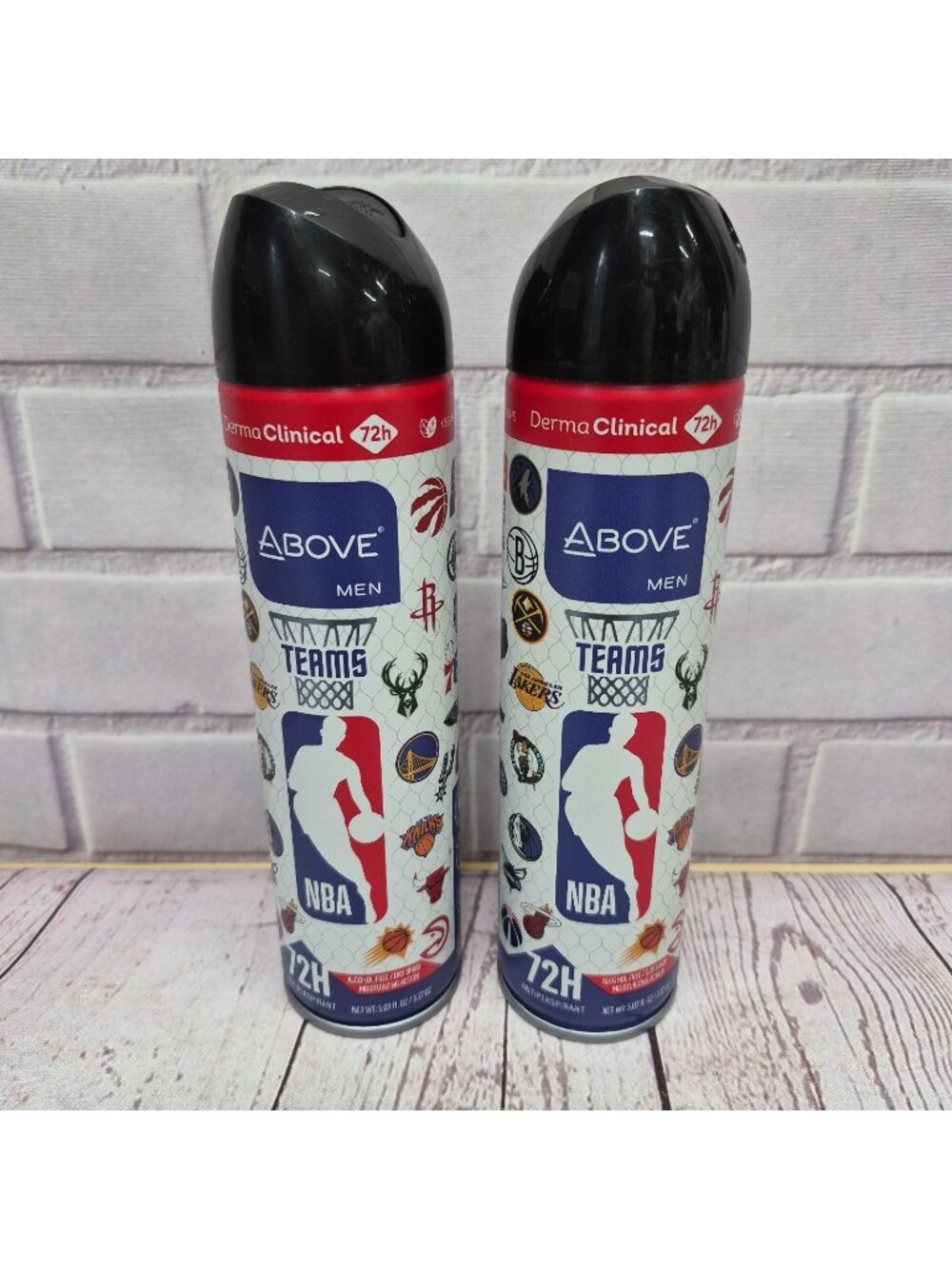 Above Men NBA Teams 72hr Spray Antiperspirant 5.07oz Limited Edition Collect Can